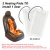 Universal Built In Car Seat Heater Kit Suitable For 2 Seats 12v Carbon Fiber Heating Pad 5 Level Control Switch System For Toyot