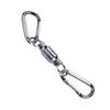 Magnetische Schnalle Fliegenfischen Magnetischer Netzlöseclip Hängender Halter Lanyard-Clip(Doppel, Silber)