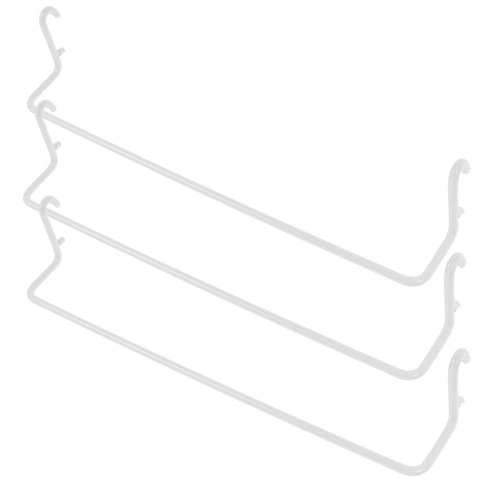 3pcs Expandable Dishcloth Holder Stainless Steel Pegboard Accessories Workbench Hooks Paper Towel Rack Storage Shelf For Craft