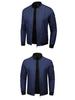 Men's Spring/Autumn Solid Color Lightweight Breathable Baseball Jacket