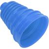 CV Boot Kit, Universal Silicone CV Axle Boot Dust Cover, Rubber, Ball Head Design, Blue, 1 Dust Cover and 4 Clamps