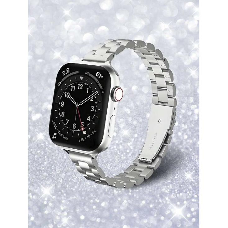Stainless steel Link bracelet For Apple Watch band Series 8/7/6/10/9 40mm 41mm 38mm 42mm 44mm 45mm 46mm Strap