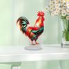 Acrylic Rooster Ornament for Home or Office Decor