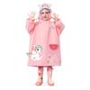Kids' Cartoon Raincoat for Toddlers & Students - Waterproof Rain Cape with Seat Cover