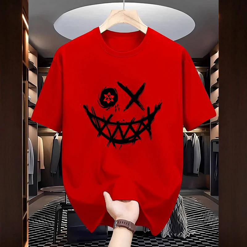 2025 Popular Mens 100 Cotton Tshirts Urban Casual Fashion Printed Tee Shirts Summer Home Outdoor Comfort Breathable Cool Tops