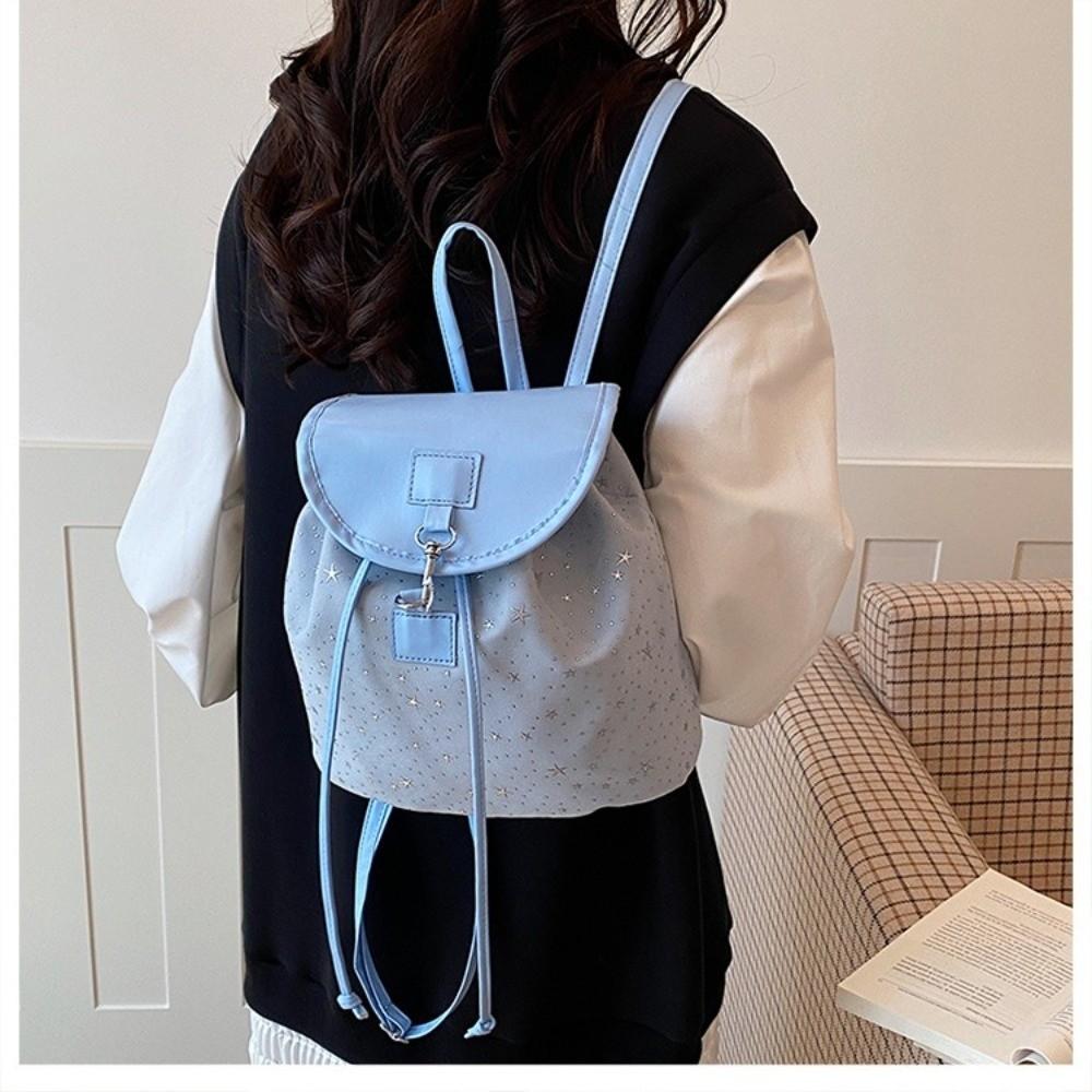 New Y2k Women Backpack Large Capacity Star Travel Backpack Lightweight Shoulder Bag Schoolbags