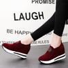 2024 New Women's Wedge Height Heightening Shoes Brand Designer Casual Thick-Soled Shoes Outdoor Shallow Mouth Slip-on Sneakers