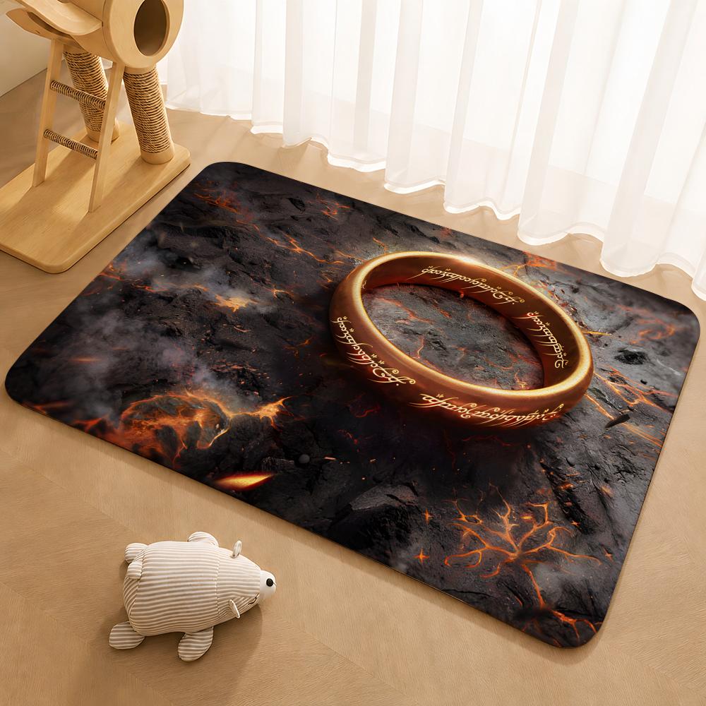 The Lord of the RingS Floor Mat Floor Mat Soft Flannel Non-Slip Door Rug for Living Room