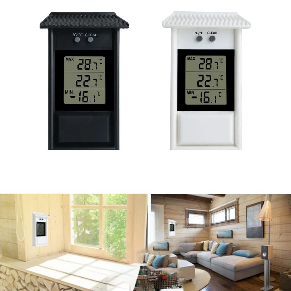 Digital Thermometer Thermometer Indoors And Outdoors Use White 20 50 High Quality 0 1 AAA Battery Black Plastic