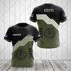 Estonia Flag Coat of Arms Graphic Tee Summer Casual Pullover Men's Fashion O-neck T-shirts Boys Oversized Short Sleeve Tops