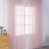 1pcs Beautiful Home Decoration Curtain Translucent Solid Color Gauze Curtains Gorgeous Hotel Living Room Decor Window Blind