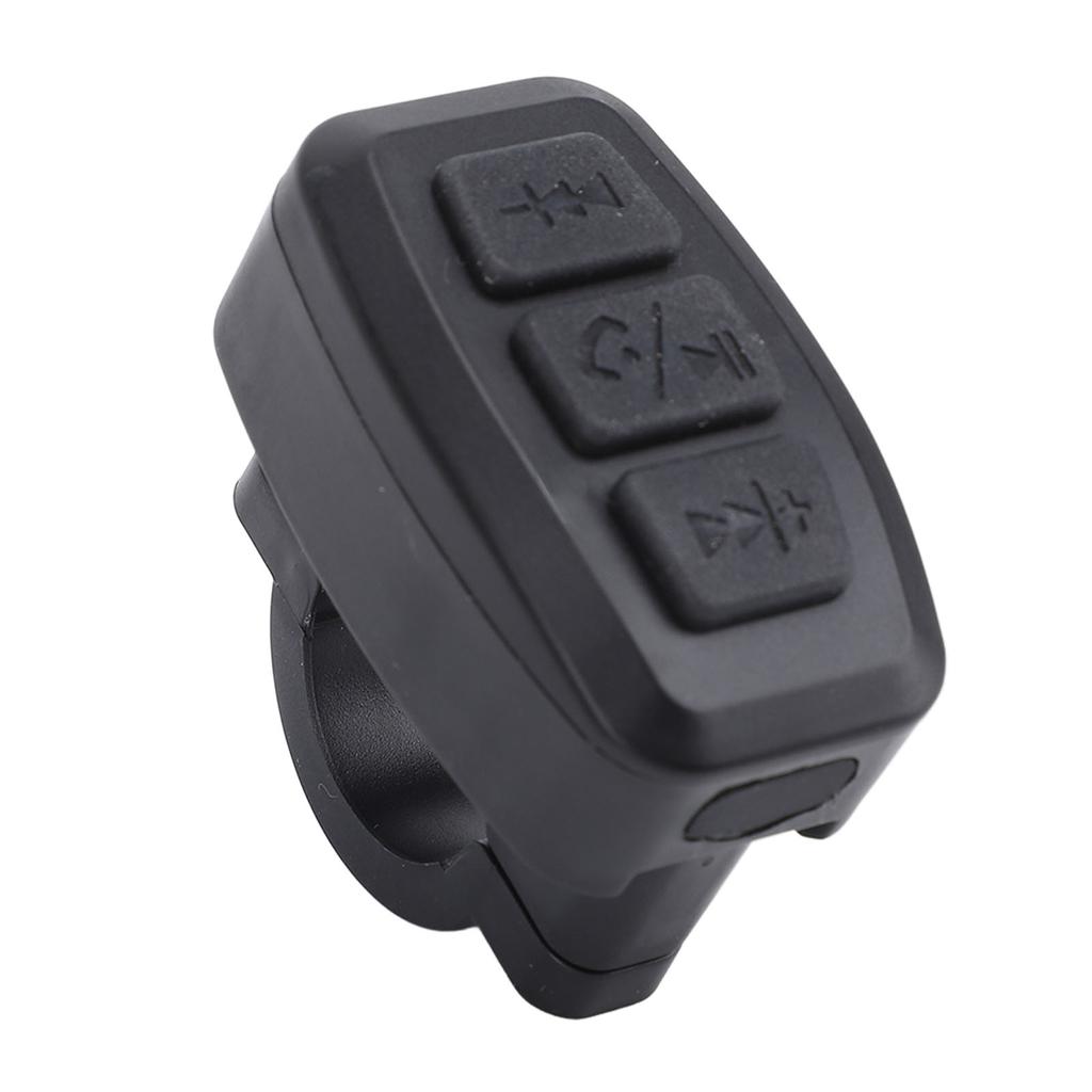 Trådløs telefonkontroller BT IPX6 Multifunksjonell Oppladbar Sykkeltelefonfjernkontroll 5V Svart