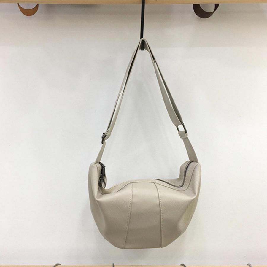 Crescent Dumpling Shoulder Bag Pu Leather Crossbody Purse With Adjustable Strap Fashi Trendy Women's Messenger Bag Chest Bag