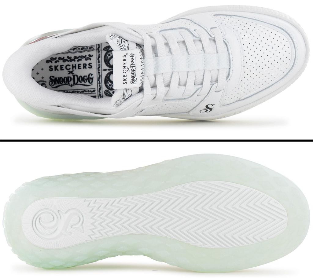 Skechers X Snoop Dogg - Sizzle Slip-ins - Erkek Spor Ayakkabıları Ayakkabı Beyaz 251170-WHT ORİJİNAL