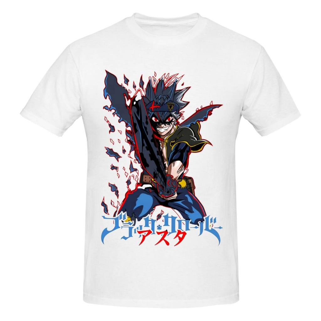 Unisex Black Clover Asta Anime Awesome T Shirt Vintage Oversized Cotton Sleeve Tshirt