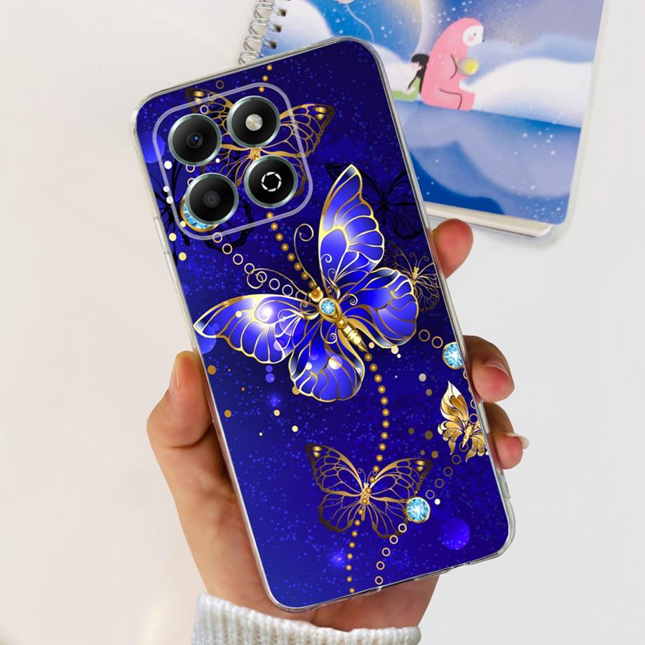 For Honor X6b JDY-LX1 Case Coque Clear Silicone Soft Back Cover For Honor X6a Plus Phone Bumper Coque Funda Dinosaur Cat Dragon