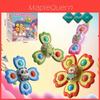 Baby Sucking Toy With Suction Cup Flower Spinner For Bath Water Play And Hand Eye Development