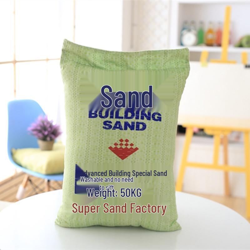 Creative Simulation Cement Sand Rice Flour Buckwheat Throw Pillow: Prank Gag Nap & Seat Cushion