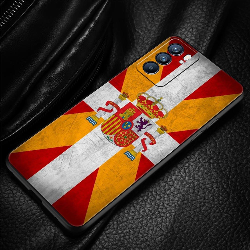 Phone Case For Oppo Reno13 Reno12 Reno11 F Reno10 Pro A54 A53 A95 A76 A74 A57 A98 A80 A79 5G A78 4G Cover Spain Bull Flag