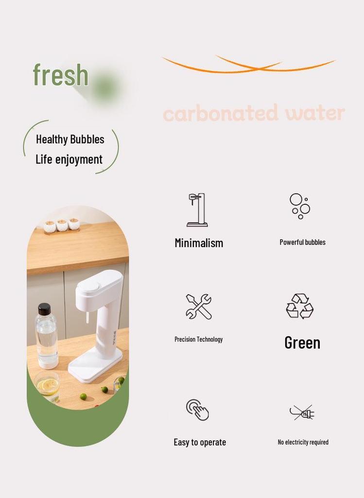 Guo Lun Sparkling Water Maker - DIY Home Carbonated Drink Machine