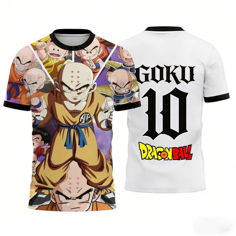 2026 Dragon Ball Goku Аниме Графическая Футболка Спортивная Мужская Футболка Детская XXS