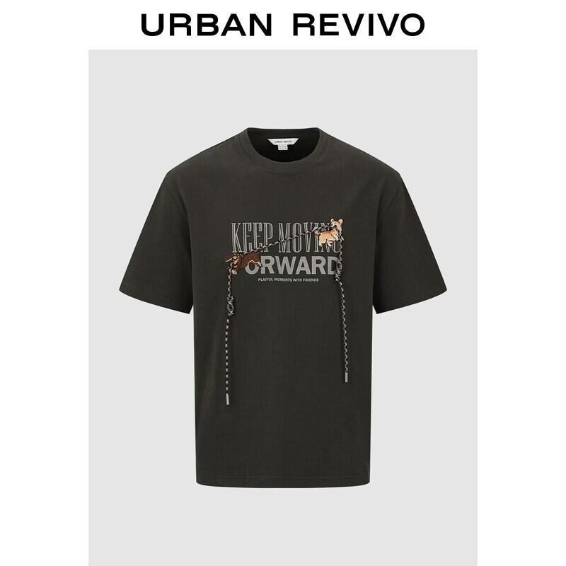 UR Men s Embroidered Rope Knot Cotton T-Shirt L