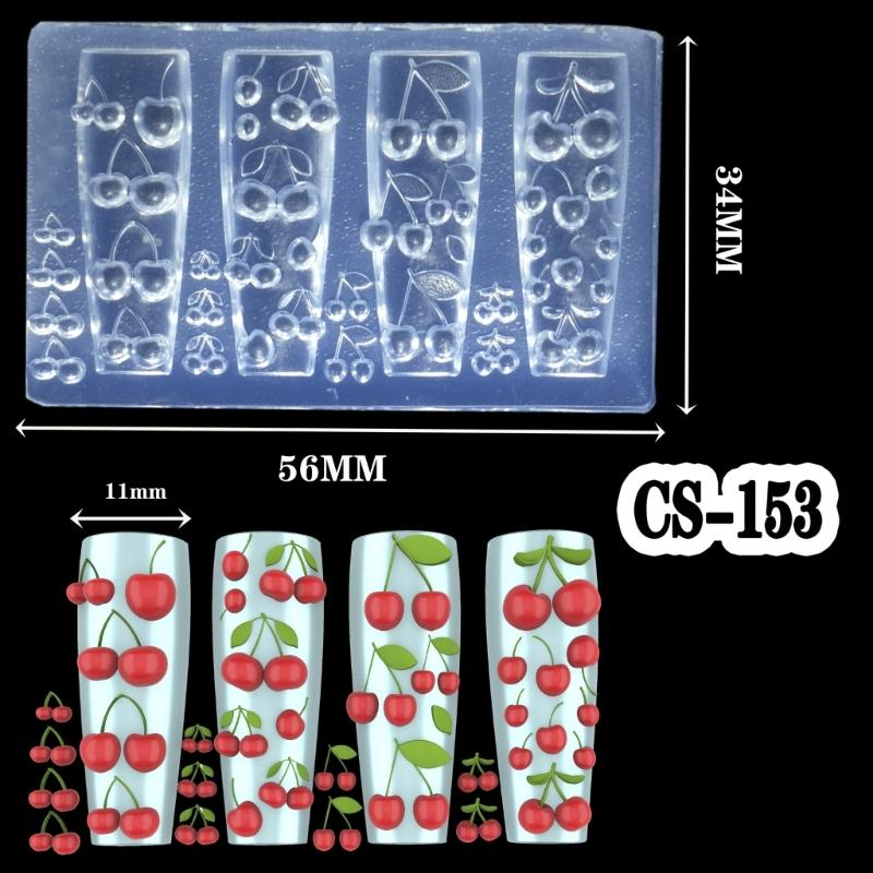 Silicone Nails Embellishment Molds Flower Theme Small Accessories Crafting Molds Suitable for Beauty Enthusiasts Present