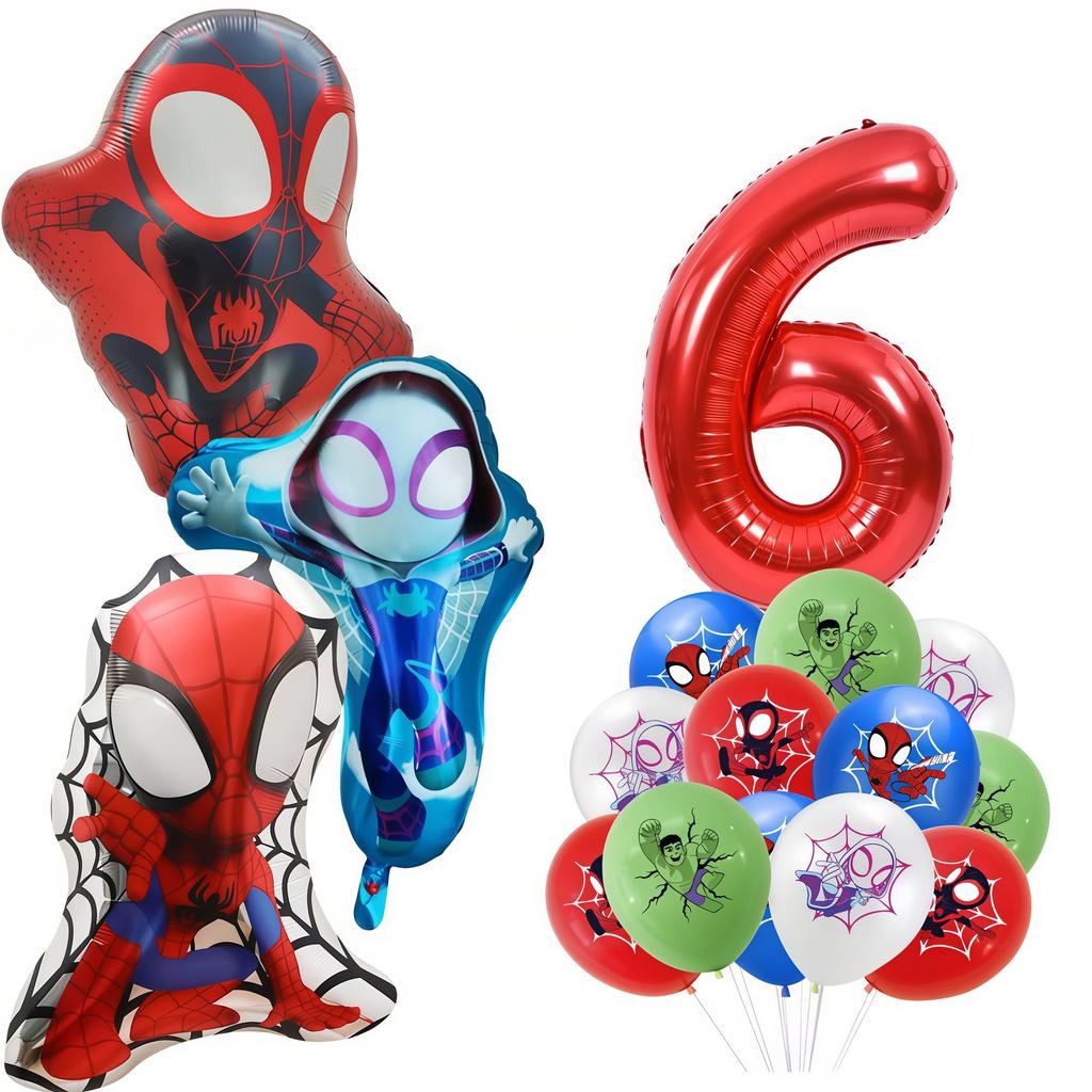 Spider Hero Birthday Party Decoration Plate Cup Banner Balloon Superhero Party Favors Baby Shower Decor Birthday Supplies Gift