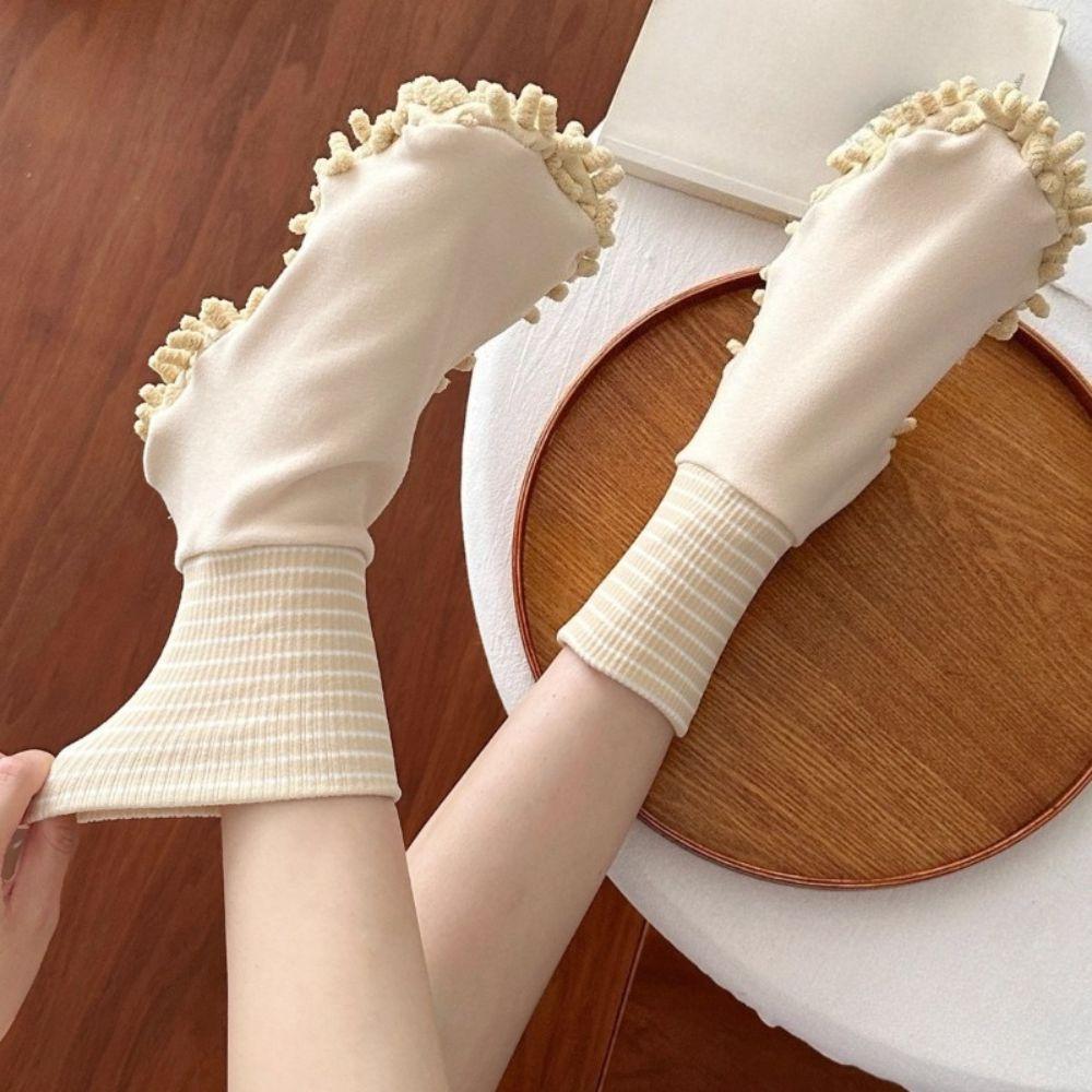 Chenille Sole Washable Sock Mop Absorbent Dusting Socks New Lazy Floor Cleaning Tools Indoor Use