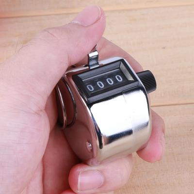 Handheld 4 Digital Tally Counter Mechanical Manual Palm Clicker Number Count Assorted Tally Counter Number Count