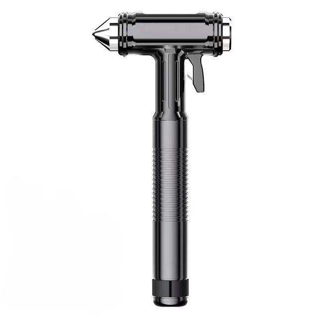 

Car Window Breaker, Seabelt Cutter, Aluminum Safety Hammer to Break Glass, 3-in-1 Emergency Kit, Automotive Survival Accessories чорний