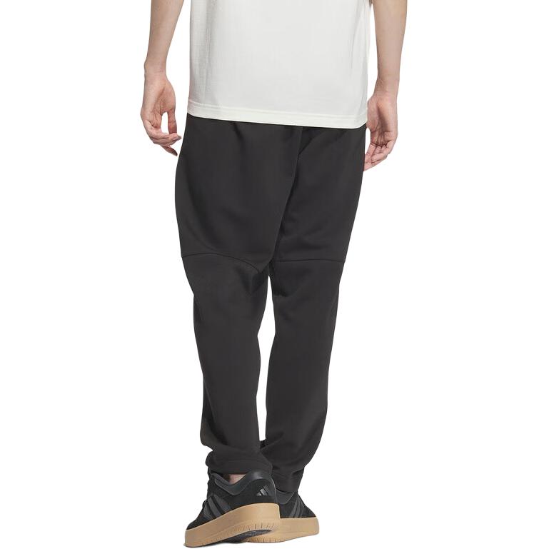 adidas AW24 Pantalones de Punto con Cordón de Color Sólido para Hombre Parte Inferior Negro JI6255