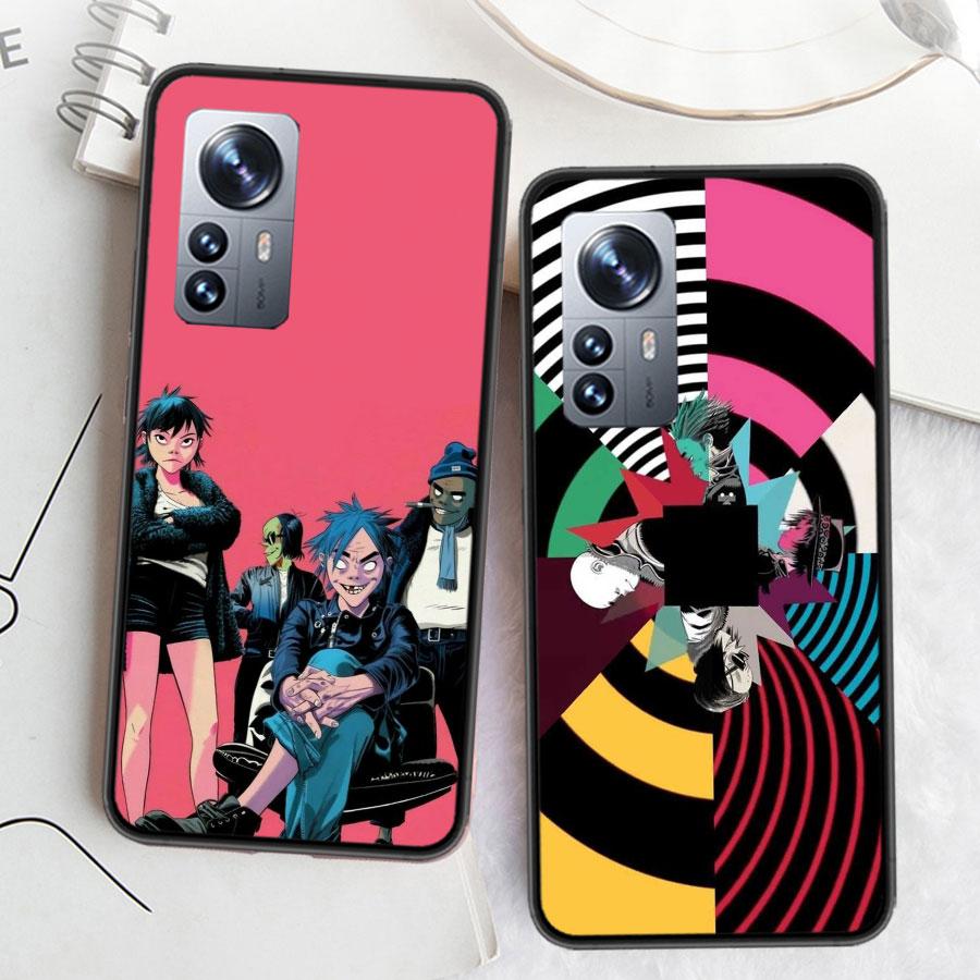 Gorillaz Anime Phone Case For Xiaomi Poco F7 Mi 14 Ultra 15 13 12 Pro 11T 10T 12T Pro 12X 11i 11 10 Lite 5G 9 8 Cover Capa Coque