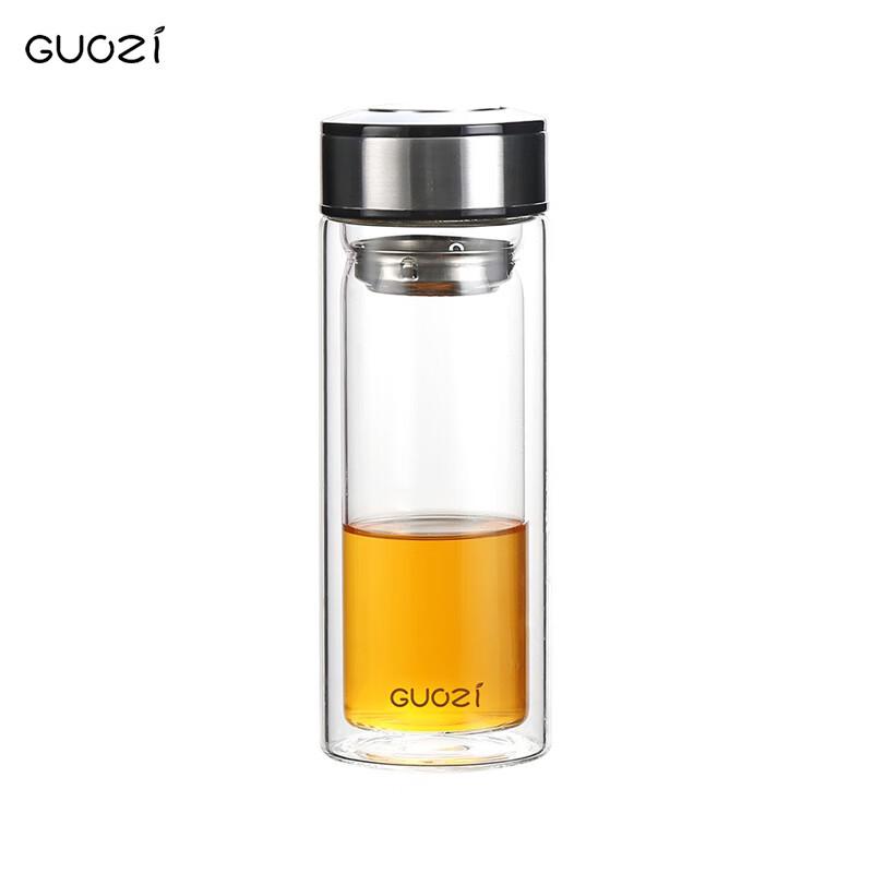GUOZI Yayue GZ-S01 Double-Layer Insulated Glass Tea Mug