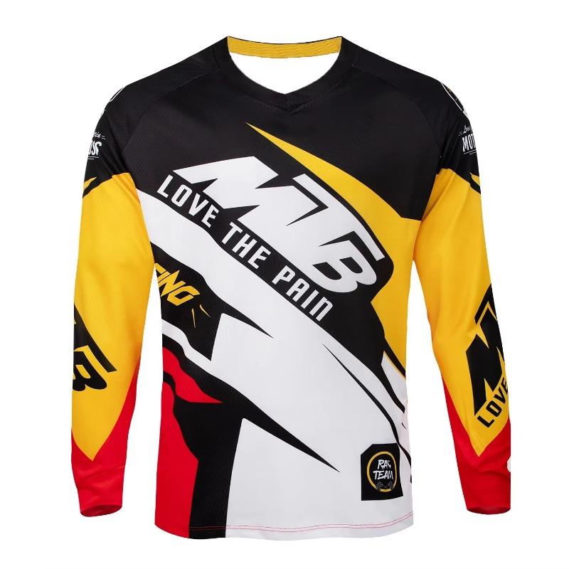 MTB Mountain Bike Long Sleeve Racing Jersey Motocross Dirt Bike Shirt Quick Dry Breathable Cycling Top Family Matching Outfits