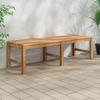 Day and Night - Day and Night Solid Teak Wood Garden Bench 150 Cm