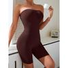 Women One Shoulder Seamless Tummy Control Bodysuit Shaper Waist Cincher Hip Lifter