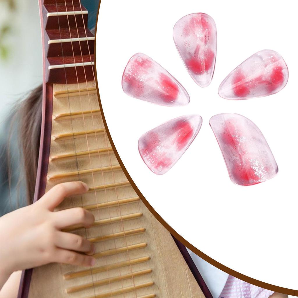 Pipa Nails Finger Protectors Comfortable Unique Artistic PC Picks for String Instrument