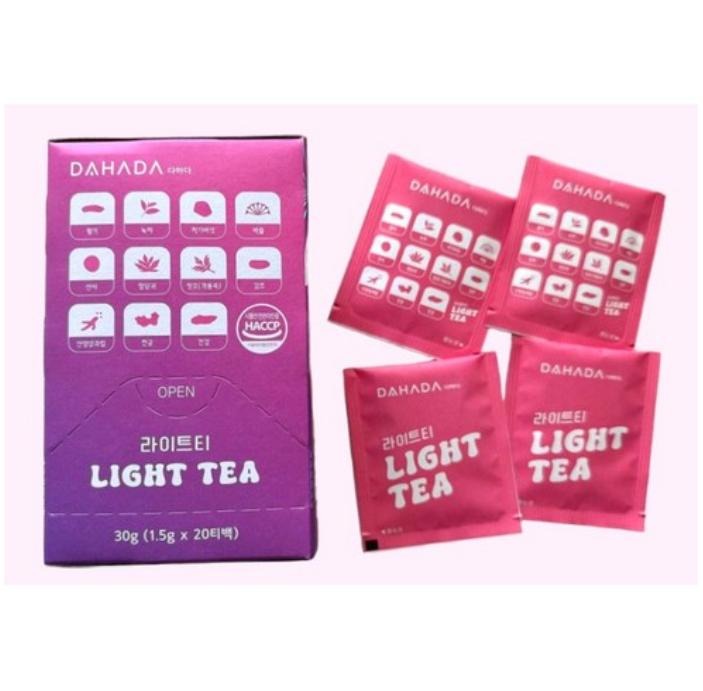 Dahada Light Tea 20 Tea Bags Mild & Refreshing Daily Herbal Blend