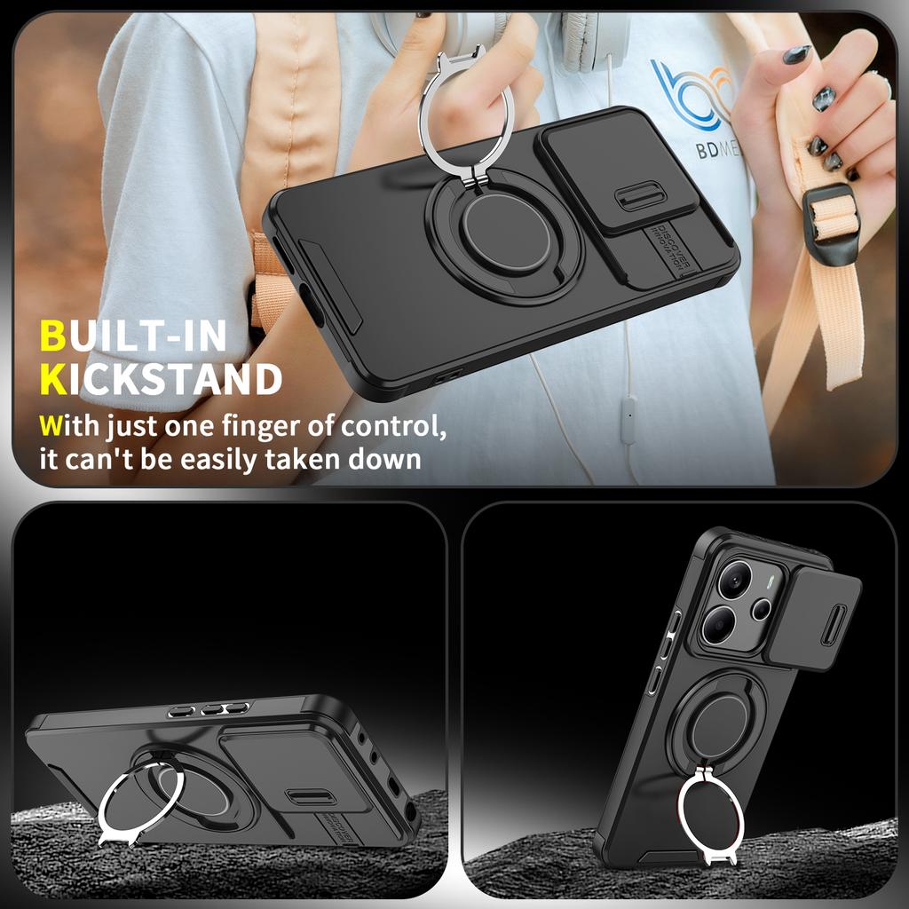 Case for Xiaomi Redmi Note 14 Pro Plus 5G 13 14pro Note 13 Pro+ Note13 Note14 Armor Protection Kickstand Cover