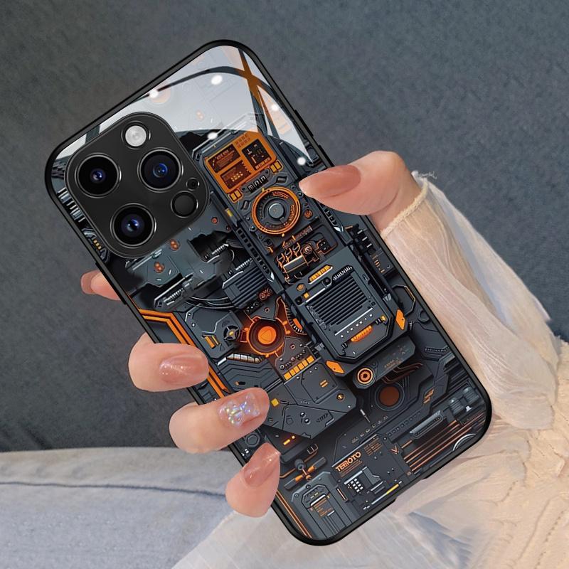 Eine robuste Glas Hülle für iPhone 17 16 15 14 13 12 11 Xs Xr X 7 8 6S Mini Plus Pro Max und Se Serie