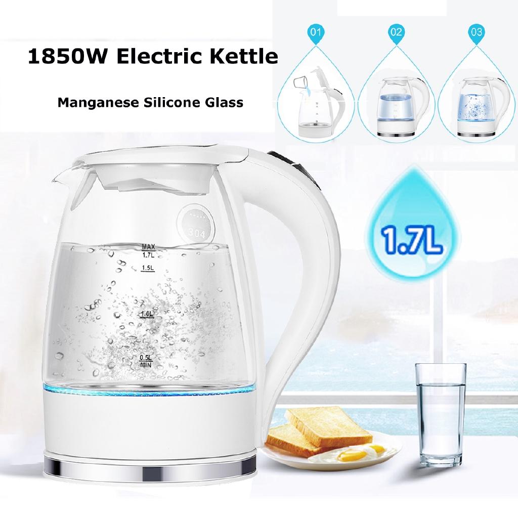 2000w 1.7L LED Illuminated Glass Kettle Electric Rapid Boil Cordless Electric Kettle kitchen kettle Teapot Smart Kettle