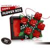 Bouquet of Roses Flower Box Blocks Drawable DIY Jewelry Box New Building Toys  Home Decor