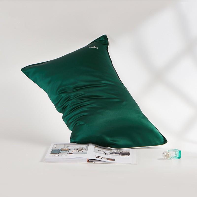 100% Pure Mulberry Silk Pillowcase 19 Momme Satin Weave Zipper/Envelope Bedding Comfort