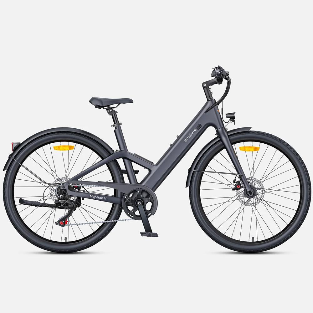 Rower Elektryczny dla Dorosłych ENGWE N1 Air ST Silnik 250W Hamulec Mechaniczny 36V 10AH Miejski Ebike Prędkość Maksymalna 25 km/h Shimano 7 Biegów Wyświetlacz LCD