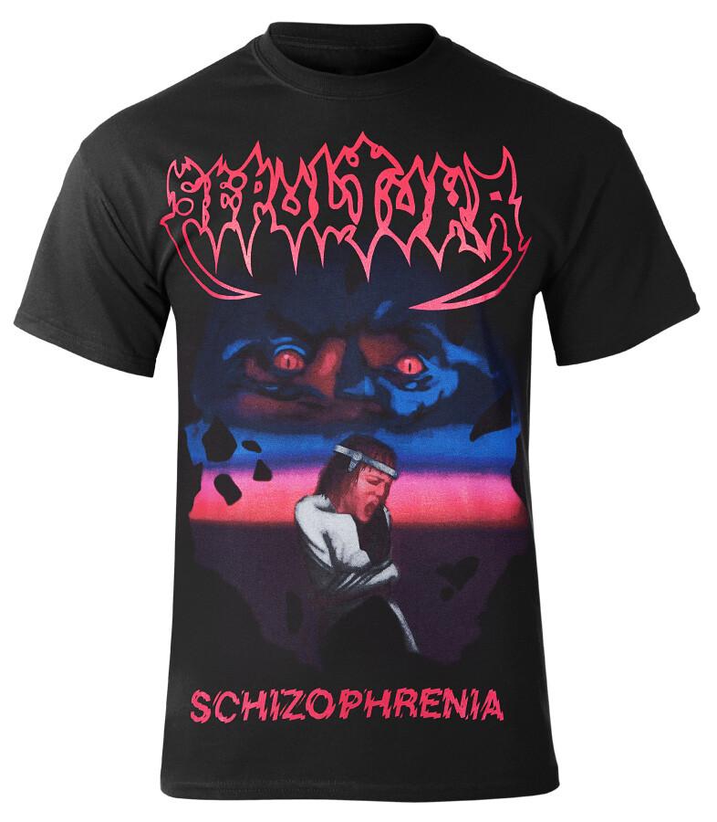 SEPULTURA - SCHIZOPHRENIA - T-shirt Sarcofago Vulcano Holocausto Mystifer XXL