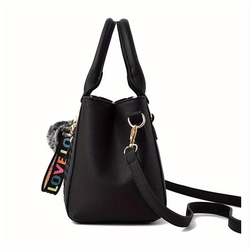 Embroidery Messenger Bags Women Handbags Bags For Women Sac A Main Ladies Hair Ball Hand Bag