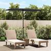 VidaXL Garden Parasol with Aluminum Pole, Patio Sunshade, Sun Shelter, Backyard Terrace Parasol 47342
