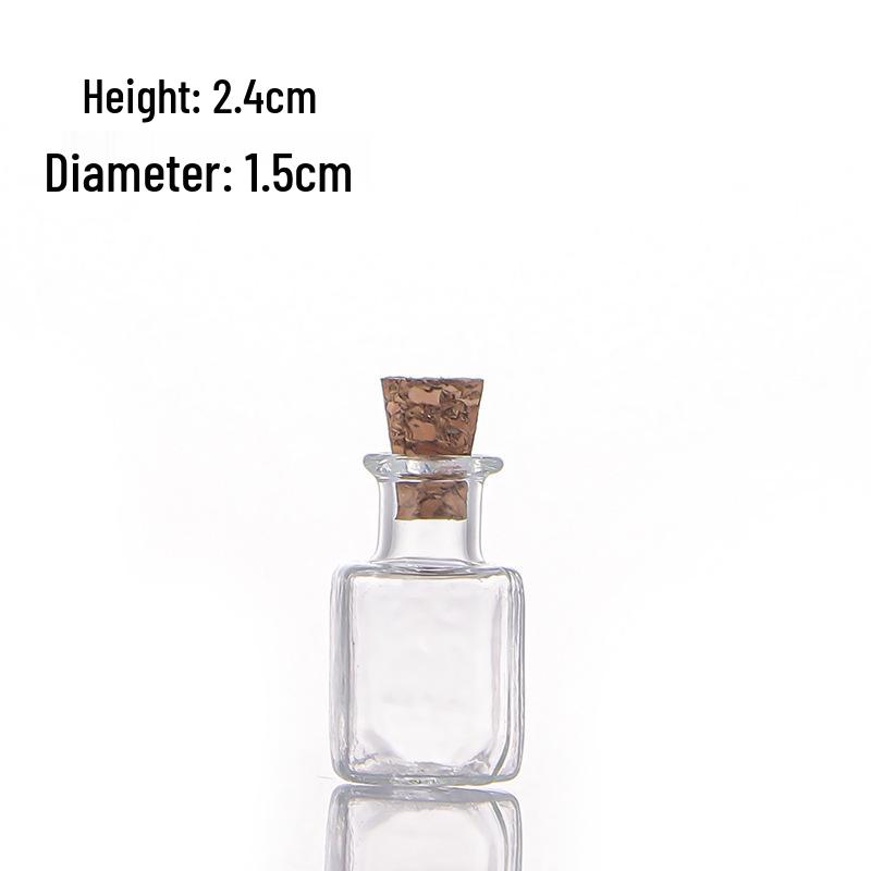 

Small DIY High-Value Glass Message Wishing Bottle with Wooden Stopper