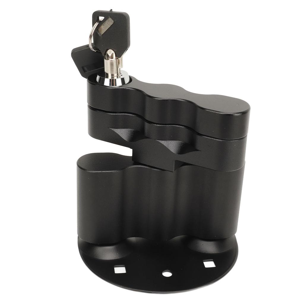 RXLOXPM Puck Mount Lock with Key Durable Black Metal for RotopaX Fuel Packs and Fuelpax Standard Packs